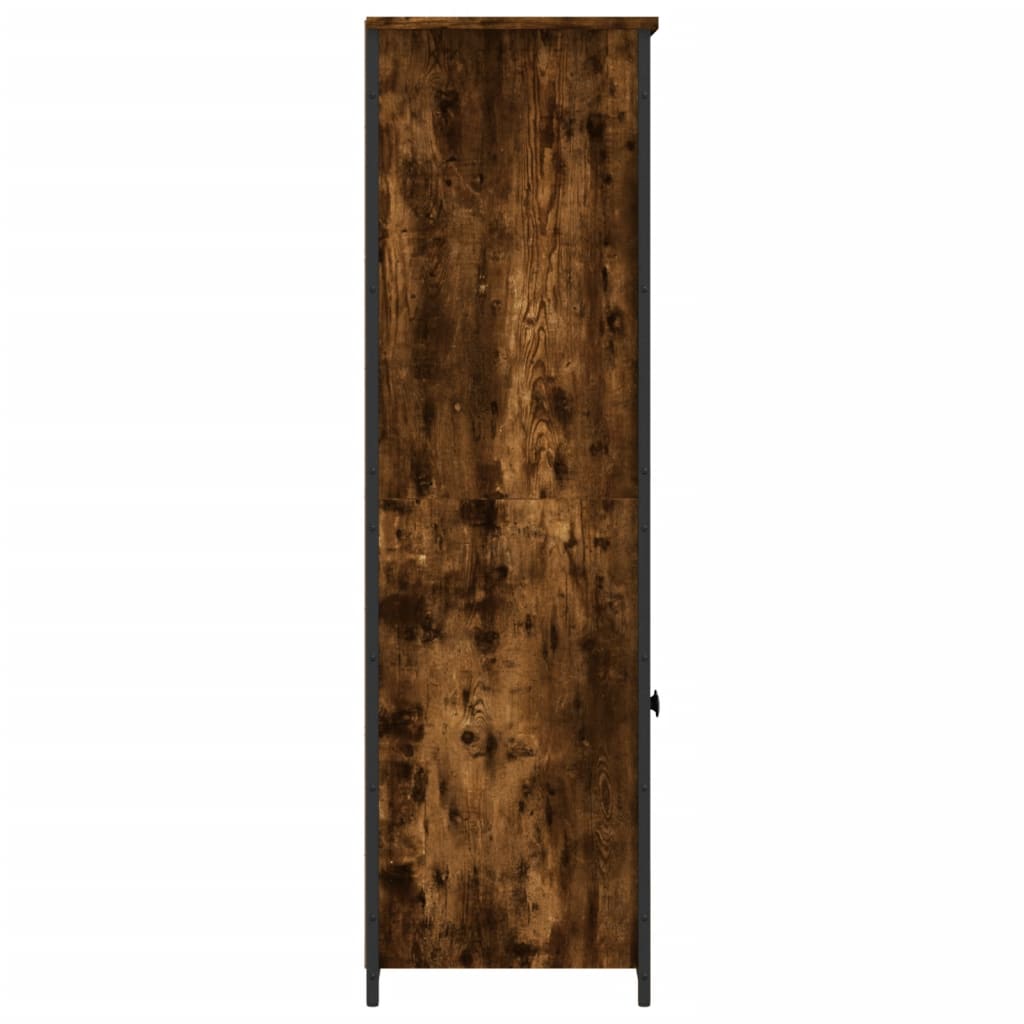 Dulap înalt, stejar fumuriu, 62x36x121,5 cm, lemn compozit - Lando