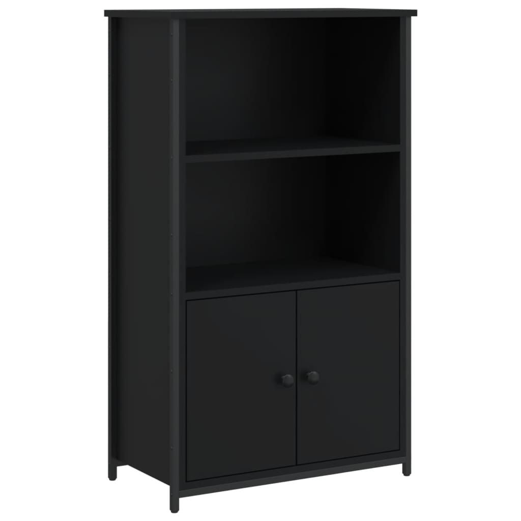 Dulap înalt, negru, 62x32x103,5 cm, lemn compozit - Lando
