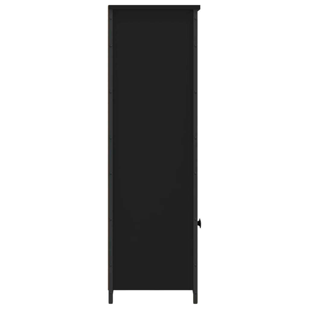Dulap înalt, negru, 62x32x103,5 cm, lemn compozit - Lando