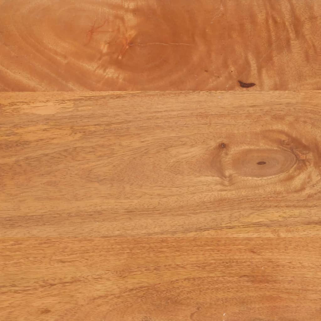 Dulap lateral, maro și negru, 60x33,5x75 cm lemn masiv de mango Lando - Lando