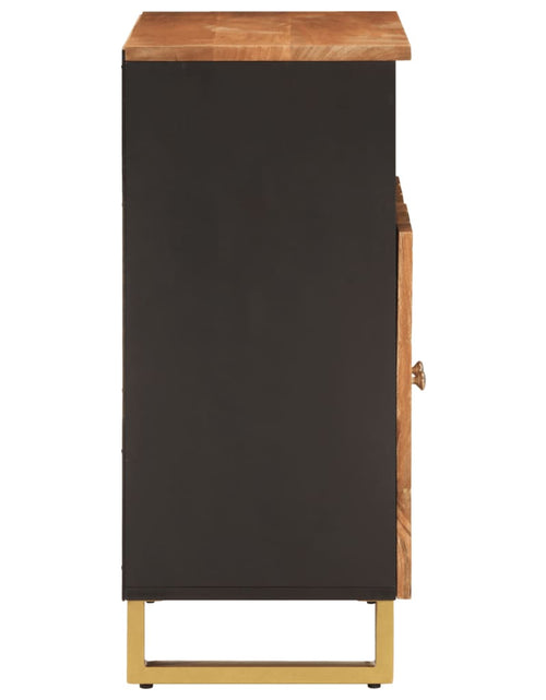 Загрузите изображение в средство просмотра галереи, Dulap lateral, maro și negru, 60x33,5x75 cm lemn masiv de mango Lando - Lando
