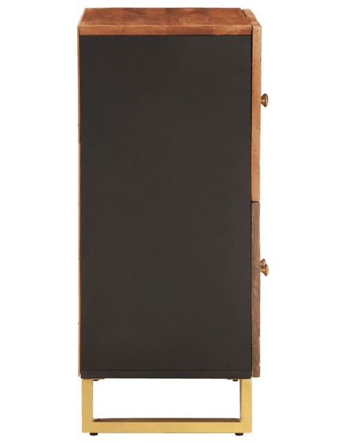Încărcați imaginea în vizualizatorul Galerie, Dulap lateral, maro și negru, 60x33,5x75 cm lemn masiv de mango Lando - Lando
