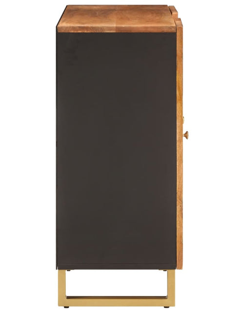 Загрузите изображение в средство просмотра галереи, Dulap lateral, maro și negru, 90x33,5x75 cm lemn masiv de mango Lando - Lando
