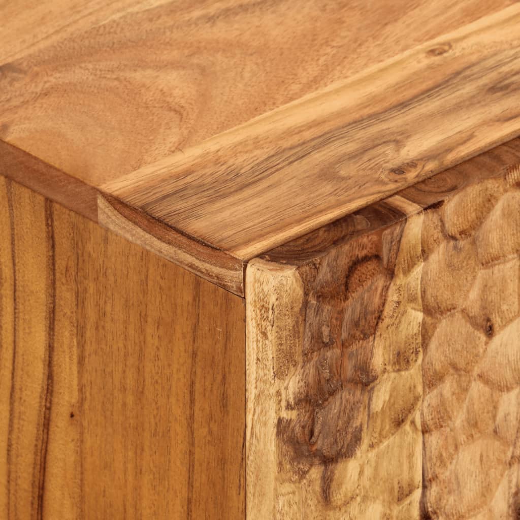 Dulap pentru chiuveta de baie, 62x33x58cm, lemn masiv de acacia - Lando