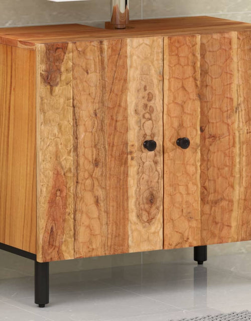 Загрузите изображение в средство просмотра галереи, Dulap pentru chiuveta de baie, 62x33x58cm, lemn masiv de acacia - Lando
