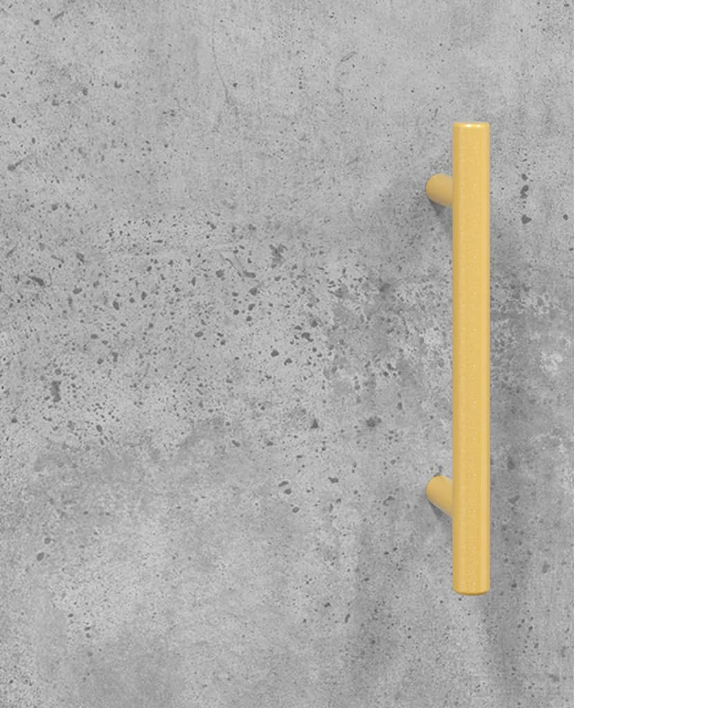 Servantă, gri beton, 90x34x80 cm, lemn compozit Lando - Lando