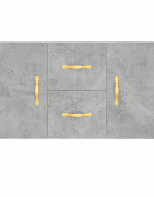 Загрузите изображение в средство просмотра галереи, Servantă, gri beton, 100x36x60 cm, lemn compozit Lando - Lando

