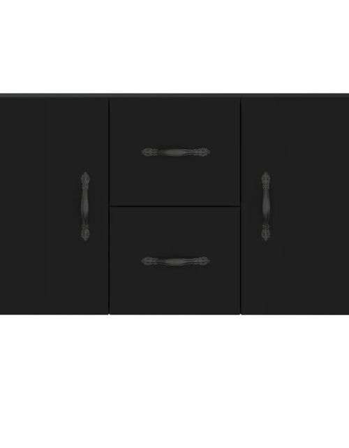 Загрузите изображение в средство просмотра галереи, Servantă, negru, 100x36x60 cm, lemn compozit Lando - Lando
