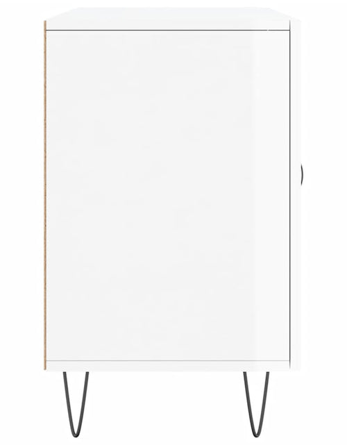 Загрузите изображение в средство просмотра галереи, Servantă, alb extralucios, 100x36x60 cm, lemn compozit Lando - Lando
