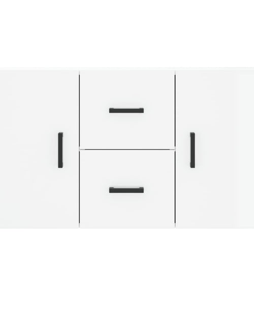 Загрузите изображение в средство просмотра галереи, Servantă, alb extralucios, 100x36x60 cm, lemn compozit Lando - Lando
