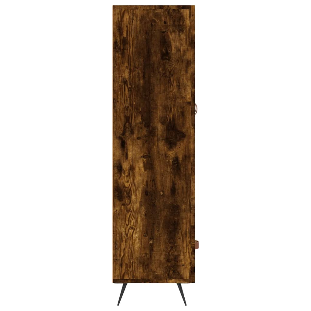 Dulap înalt, stejar afumat, 69,5x31x115 cm, lemn prelucrat Lando - Lando