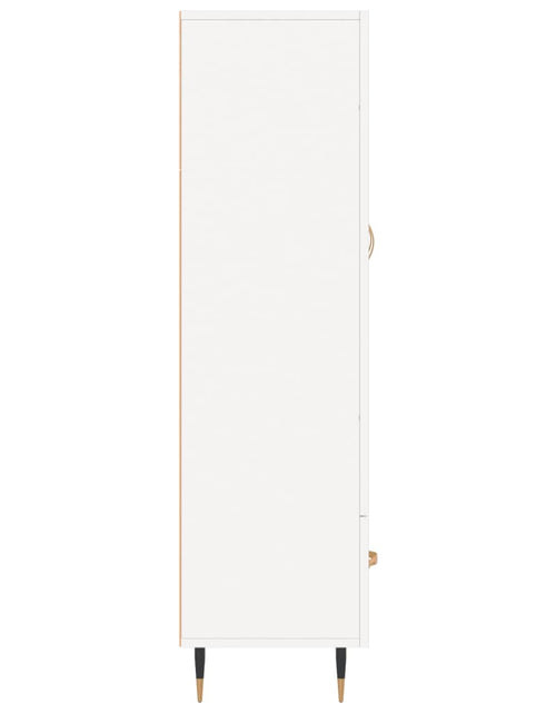 Încărcați imaginea în vizualizatorul Galerie, Dulap înalt, alb, 69,5x31x115 cm, lemn prelucrat Lando - Lando
