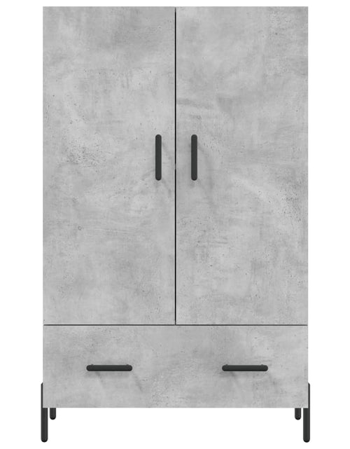 Încărcați imaginea în vizualizatorul Galerie, Dulap înalt, gri beton, 69,5x31x115 cm, lemn prelucrat Lando - Lando
