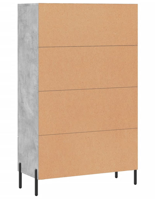 Încărcați imaginea în vizualizatorul Galerie, Dulap înalt, gri beton, 69,5x31x115 cm, lemn prelucrat Lando - Lando
