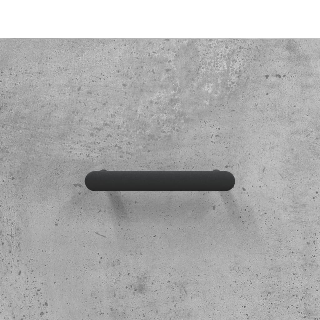 Dulap înalt, gri beton, 69,5x31x115 cm, lemn prelucrat Lando - Lando