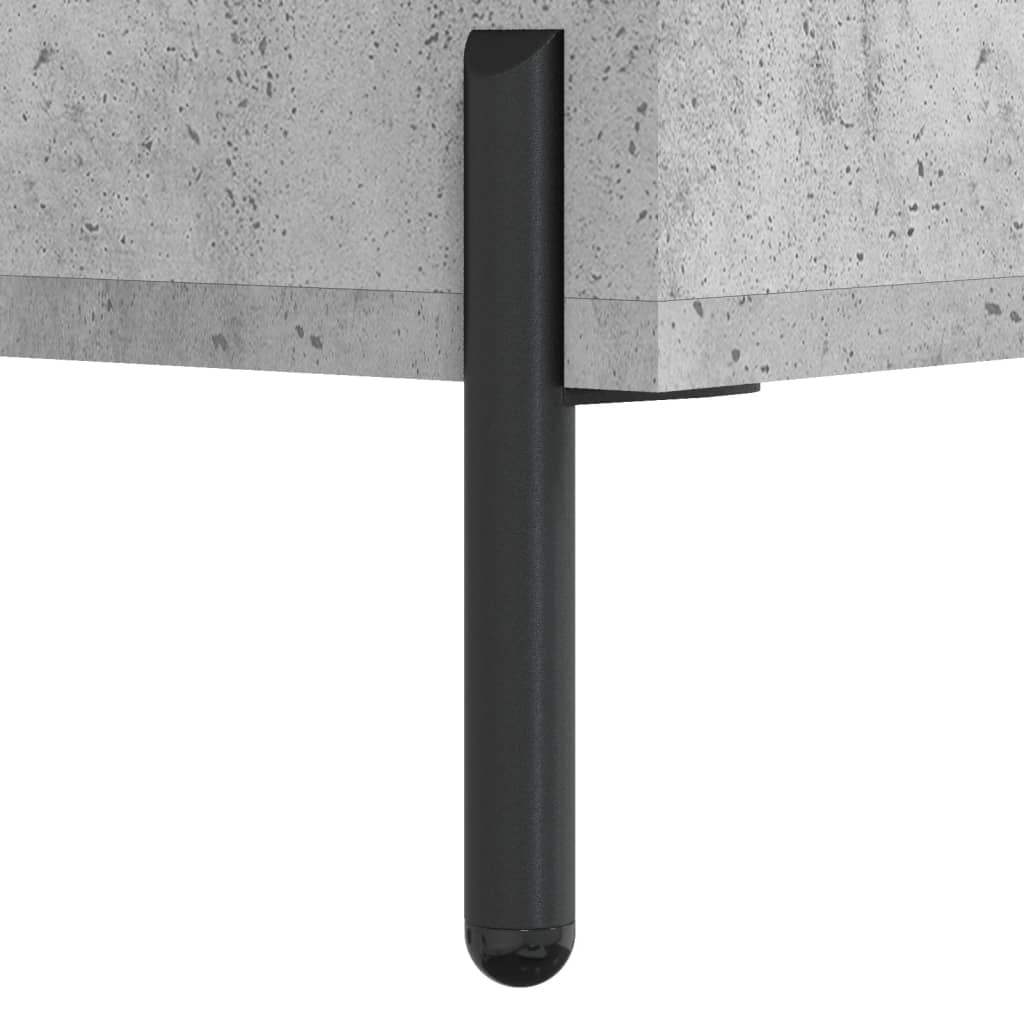 Dulap înalt, gri beton, 69,5x31x115 cm, lemn prelucrat Lando - Lando