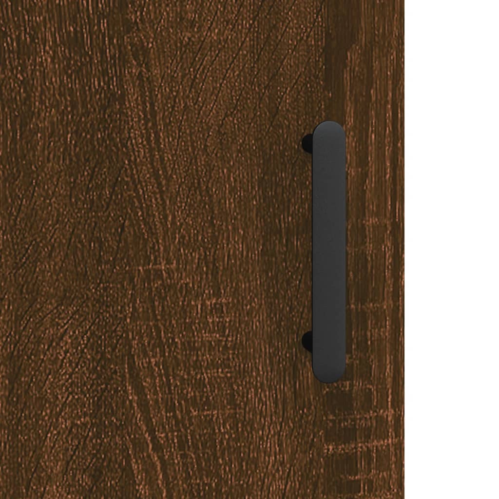 Dulap înalt, stejar maro, 69,5x31x115 cm, lemn prelucrat Lando - Lando