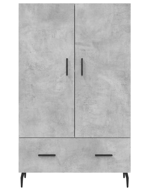 Încărcați imaginea în vizualizatorul Galerie, Dulap înalt, gri beton, 69,5x31x115 cm, lemn prelucrat Lando - Lando

