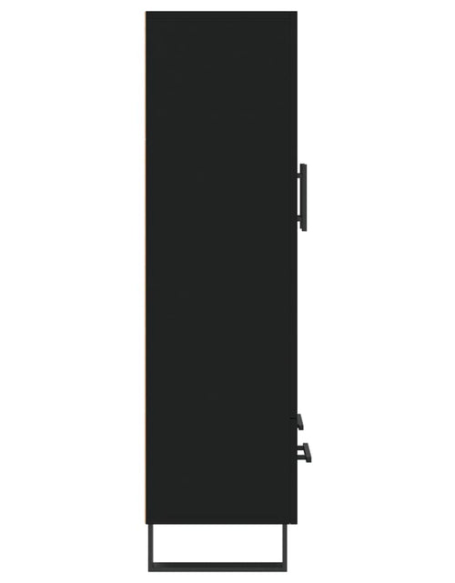 Загрузите изображение в средство просмотра галереи, Dulap înalt, negru, 69,5x31x115 cm, lemn prelucrat - Lando
