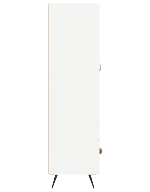 Загрузите изображение в средство просмотра галереи, Dulap înalt, alb, 69,5x31x115 cm, lemn prelucrat Lando - Lando
