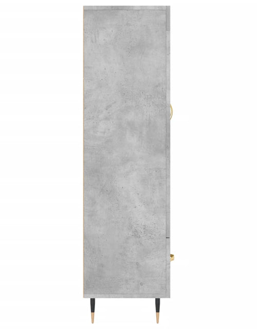 Загрузите изображение в средство просмотра галереи, Dulap înalt, gri beton, 69,5x31x115 cm, lemn prelucrat Lando - Lando

