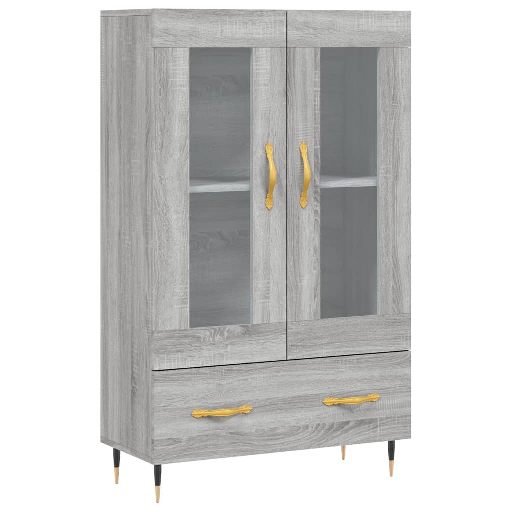 Dulap gri Sonoma 69,5x31x115 cm, lemn prelucrat Lando - Lando
