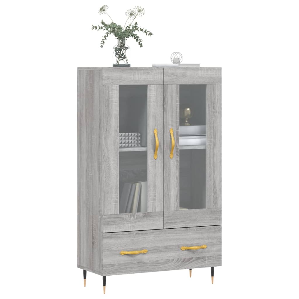 Dulap gri Sonoma 69,5x31x115 cm, lemn prelucrat Lando - Lando