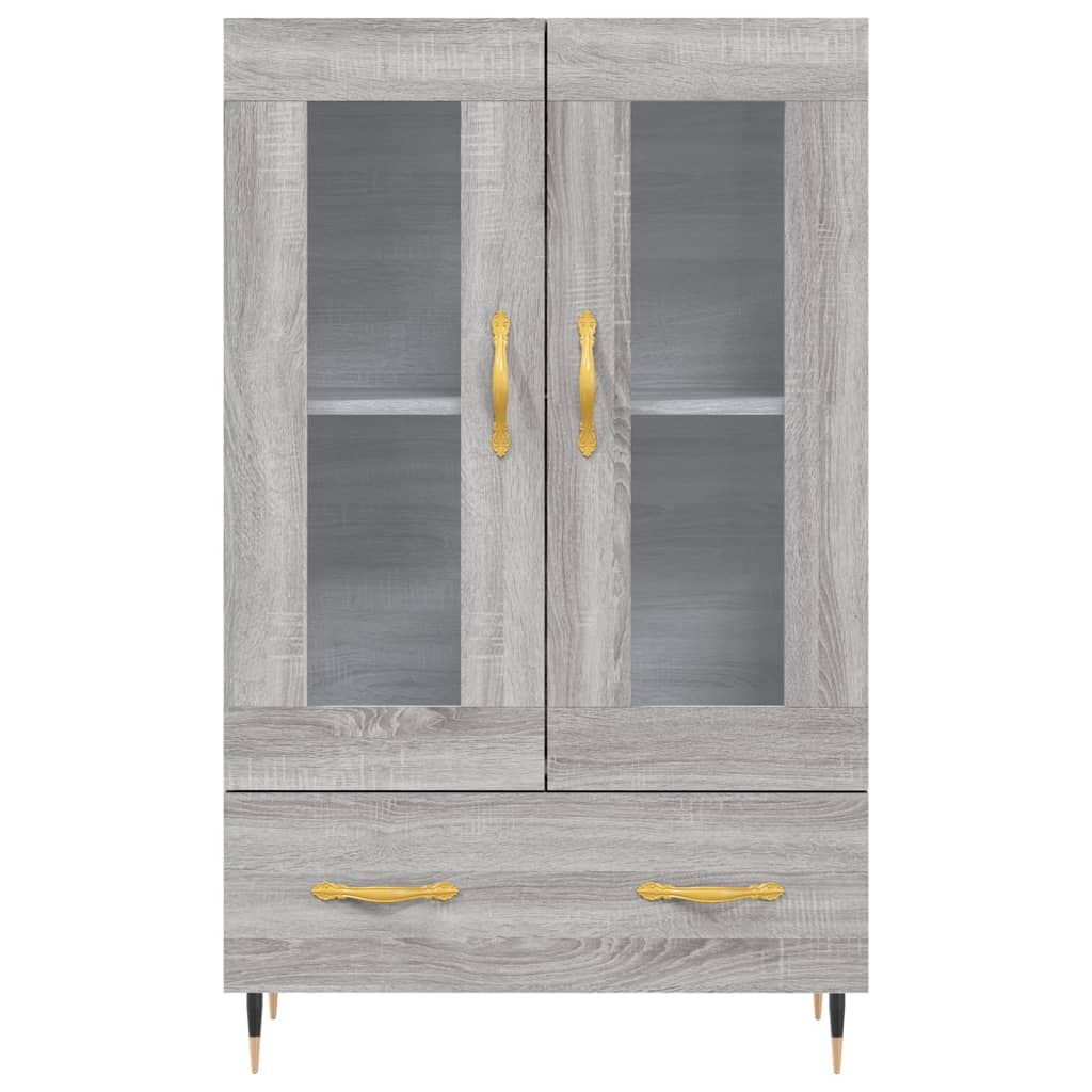 Dulap gri Sonoma 69,5x31x115 cm, lemn prelucrat Lando - Lando