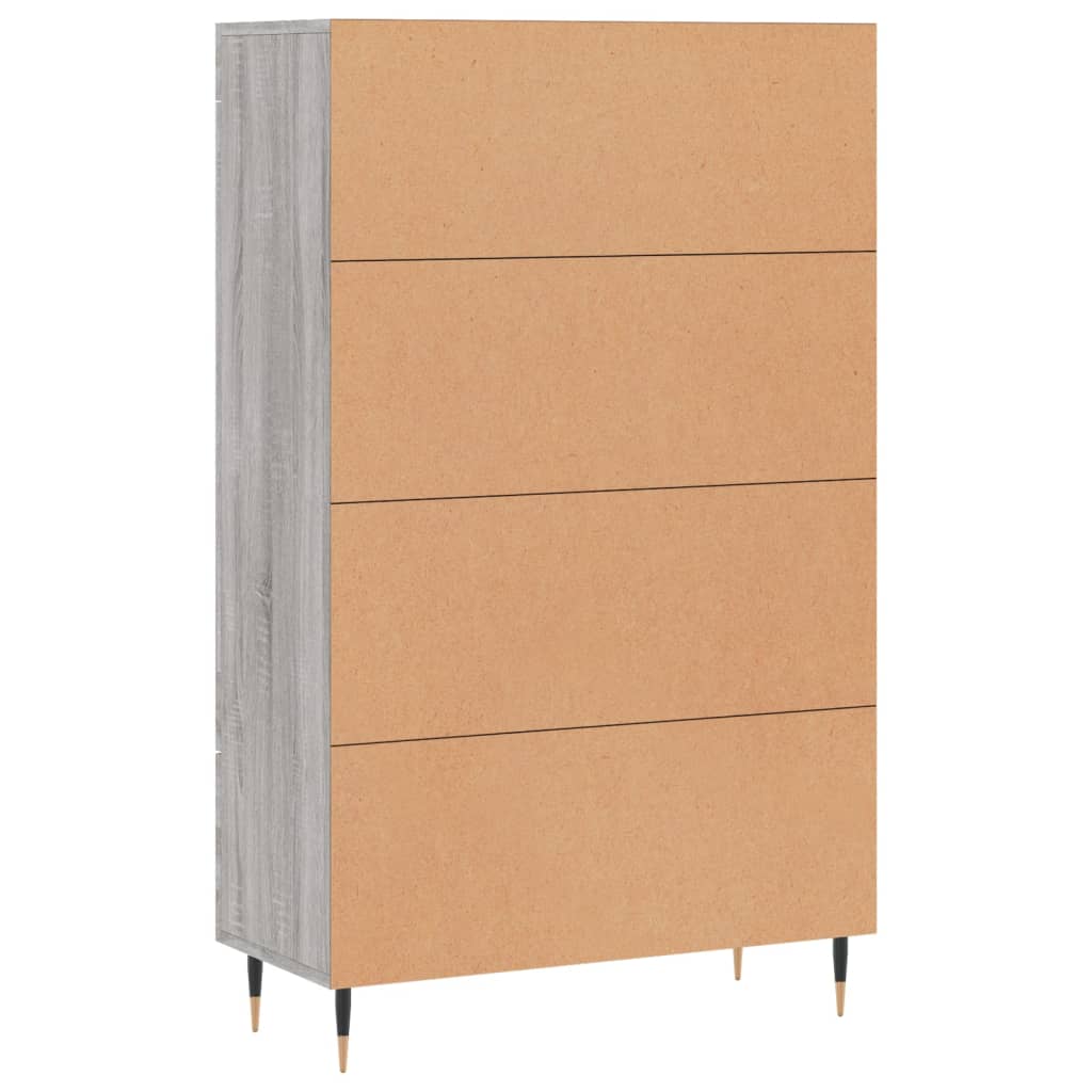 Dulap gri Sonoma 69,5x31x115 cm, lemn prelucrat Lando - Lando