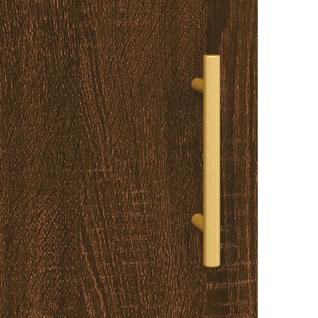 Dulap înalt, stejar maro, 69,5x31x115 cm, lemn prelucrat Lando - Lando