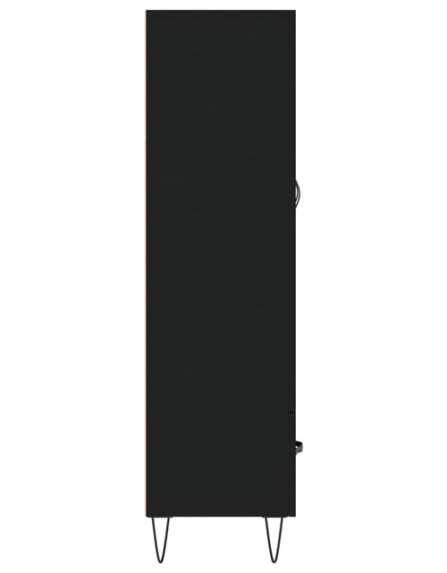 Загрузите изображение в средство просмотра галереи, Dulap înalt, negru, 69,5x31x115 cm, lemn prelucrat Lando - Lando
