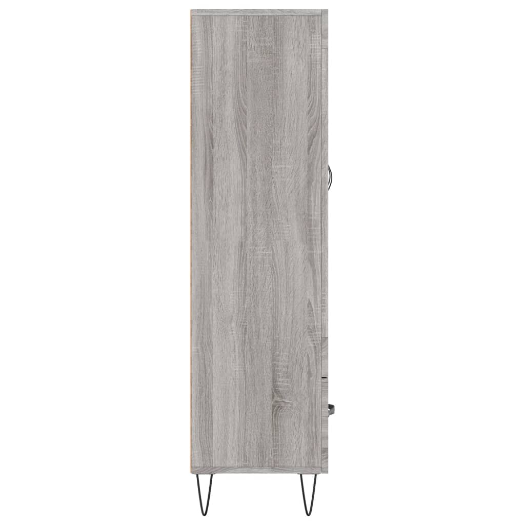 Dulap gri Sonoma 69,5x31x115 cm, lemn prelucrat Lando - Lando