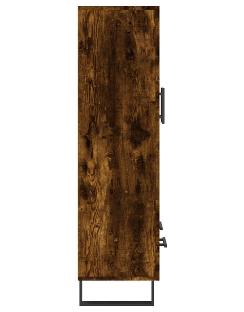 Загрузите изображение в средство просмотра галереи, Dulap înalt, stejar afumat, 69,5x31x115 cm, lemn prelucrat Lando - Lando

