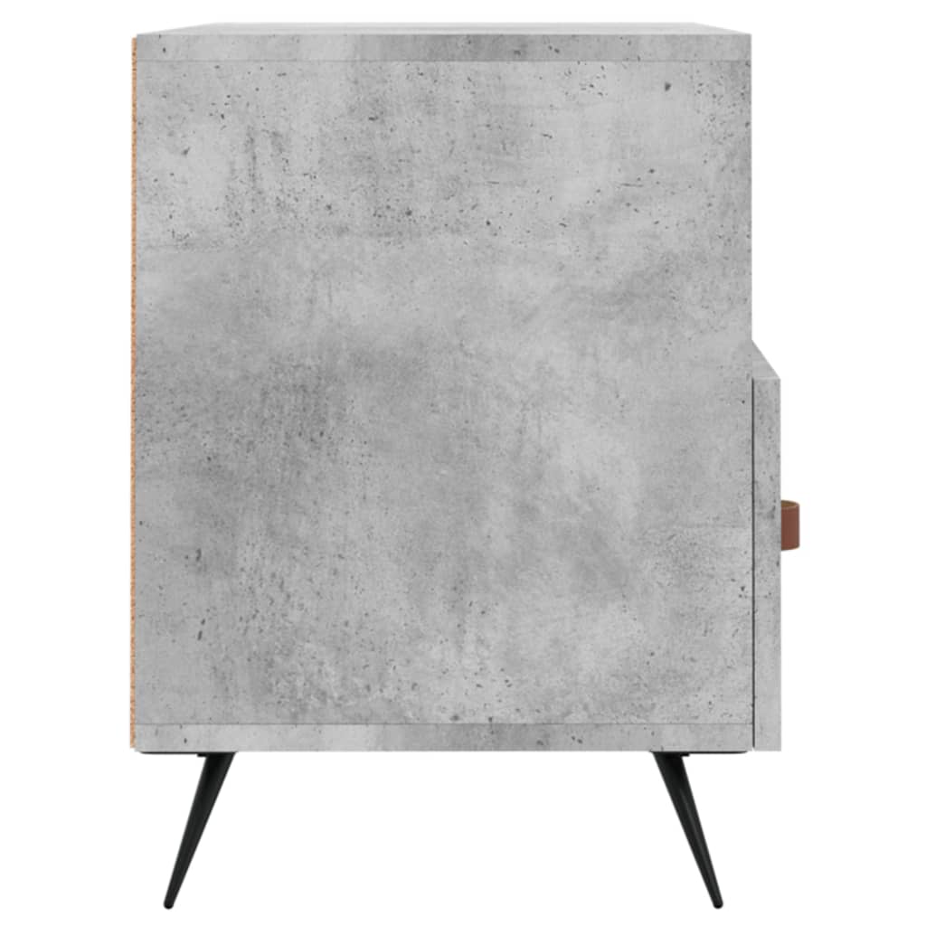 Comodă TV, gri beton, 80x36x50 cm, lemn compozit Lando - Lando