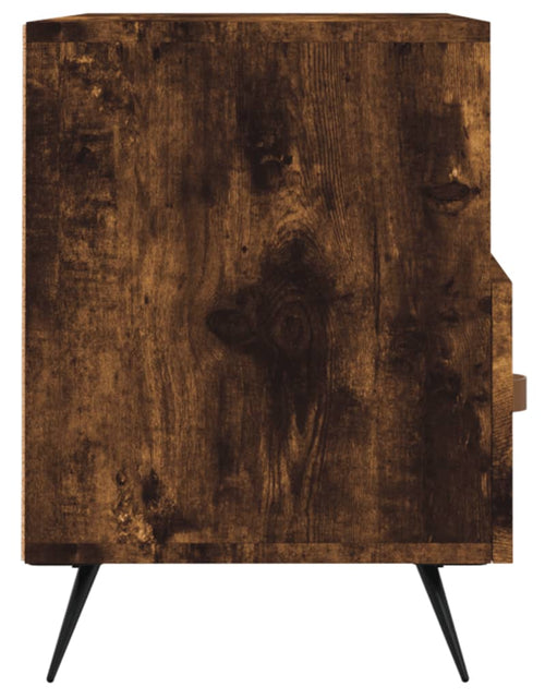 Încărcați imaginea în vizualizatorul Galerie, Comodă TV, stejar fumuriu, 80x36x50 cm, lemn prelucrat Lando - Lando
