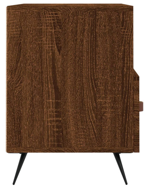Încărcați imaginea în vizualizatorul Galerie, Comodă TV, stejar maro, 80x36x50 cm, lemn prelucrat Lando - Lando
