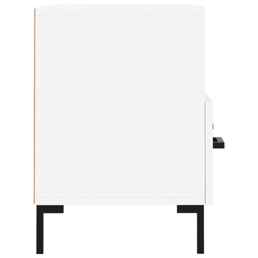Comodă TV, alb, 80x36x50 cm, lemn prelucrat Lando - Lando