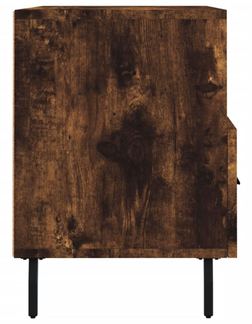 Încărcați imaginea în vizualizatorul Galerie, Comodă TV, stejar fumuriu, 80x36x50 cm, lemn prelucrat Lando - Lando
