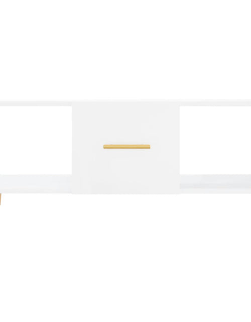 Загрузите изображение в средство просмотра галереи, Măsuță de cafea, alb extralucios, 102x50x40 cm, lemn prelucrat Lando - Lando
