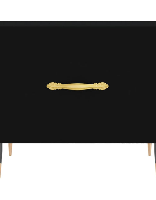 Загрузите изображение в средство просмотра галереи, Măsuță de cafea, negru, 50x50x40 cm, lemn compozit Lando - Lando
