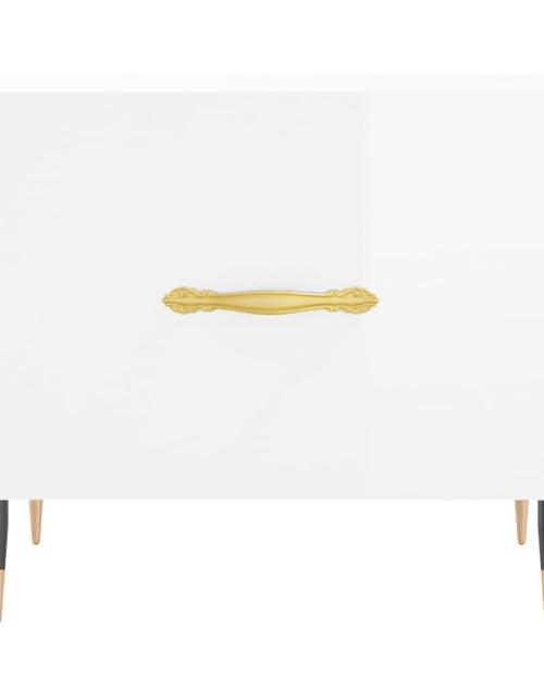 Încărcați imaginea în vizualizatorul Galerie, Măsuță de cafea, 2 buc., alb extralucios, 50x50x40 cm Lando - Lando

