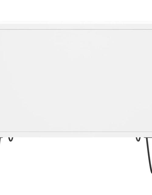 Загрузите изображение в средство просмотра галереи, Măsuță de cafea, alb, 50x50x40 cm, lemn compozit Lando - Lando
