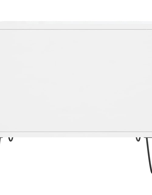 Загрузите изображение в средство просмотра галереи, Măsuță de cafea, alb extralucios, 50x50x40 cm, lemn compozit Lando - Lando
