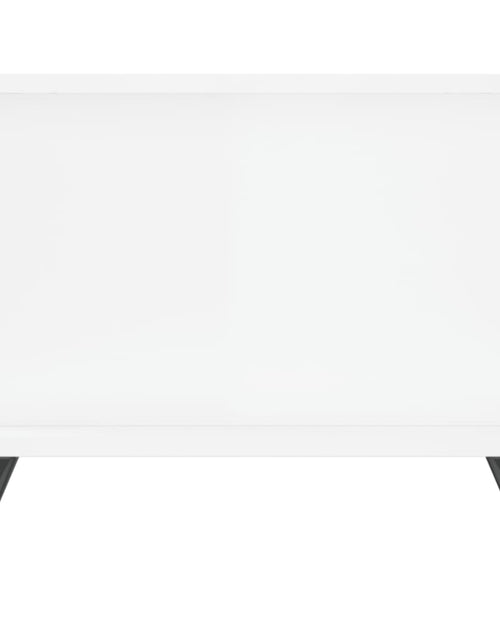 Загрузите изображение в средство просмотра галереи, Măsuță de cafea, alb extralucios, 90x50x40 cm, lemn compozit Lando - Lando
