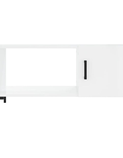 Загрузите изображение в средство просмотра галереи, Măsuță de cafea, alb extralucios, 90x50x40 cm, lemn compozit Lando - Lando
