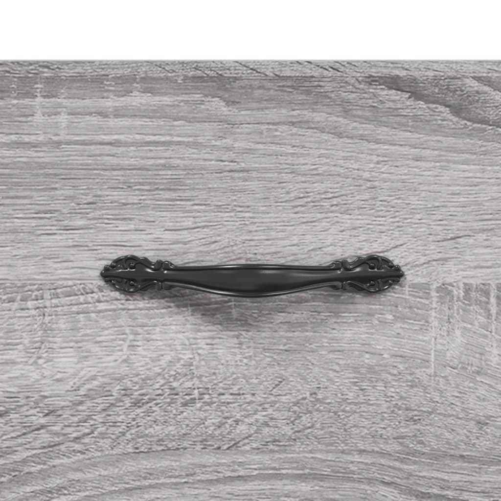 Pantofar, gri sonoma, 60x35x105 cm, lemn prelucrat - Lando