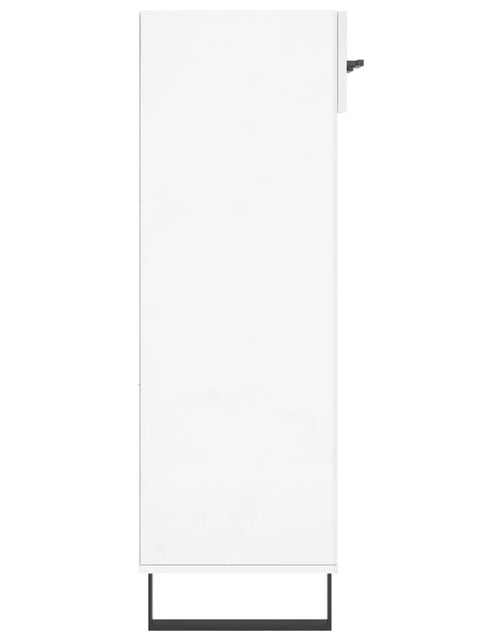 Încărcați imaginea în vizualizatorul Galerie, Pantofar, alb extralucios, 60x35x105 cm, lemn prelucrat - Lando
