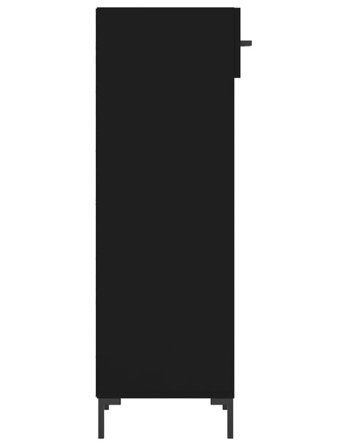 Încărcați imaginea în vizualizatorul Galerie, Pantofar, negru, 30x35x105 cm, lemn compozit - Lando
