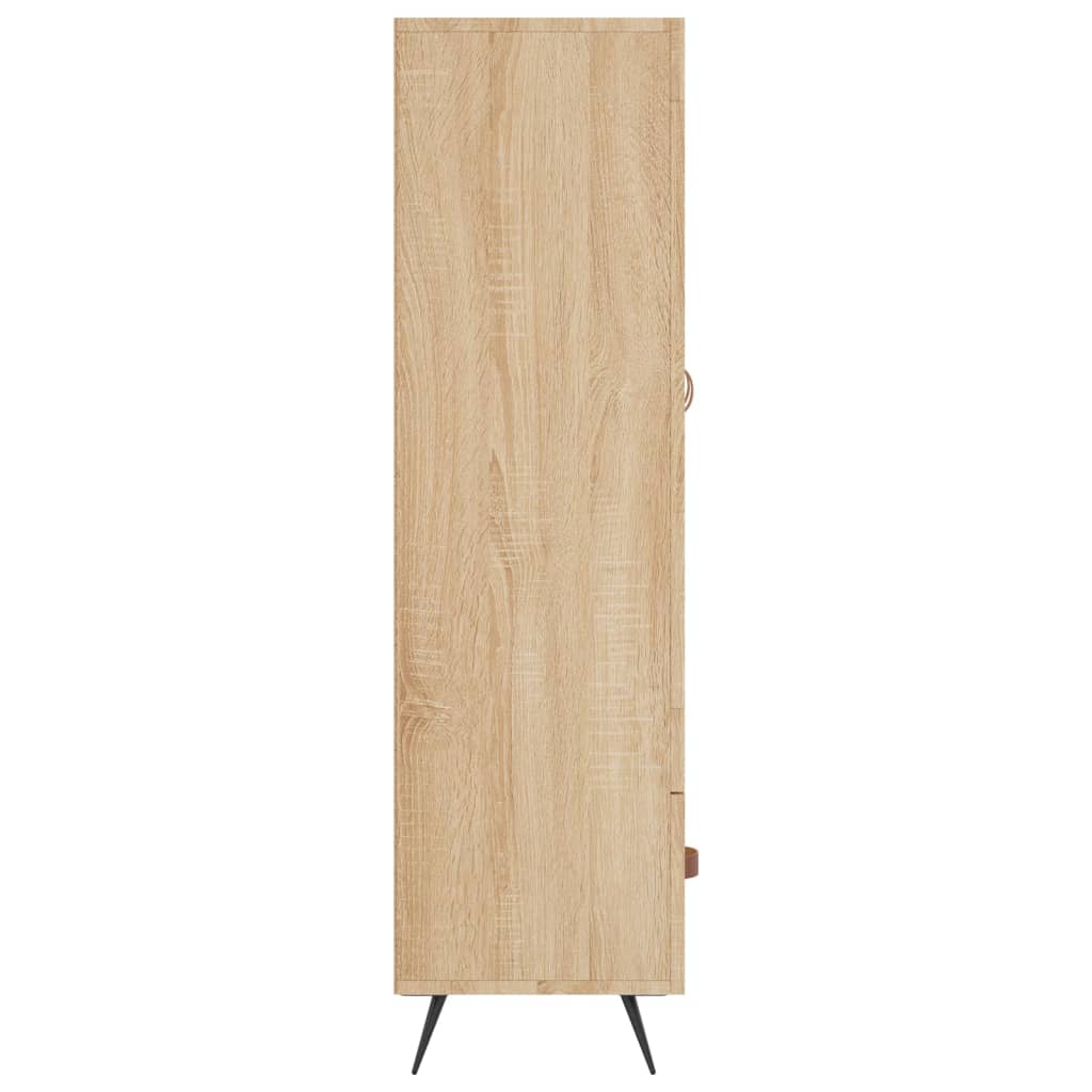 Dulap înalt, stejar Sonoma, 69,5x31x115 cm, lemn prelucrat Lando - Lando