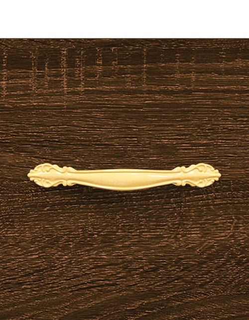Încărcați imaginea în vizualizatorul Galerie, Dulap înalt, stejar maro, 69,5x31x115 cm, lemn prelucrat Lando - Lando
